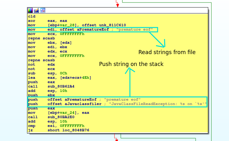 JAD Java Decompiler 1.5.8e - Local Buffer Overflow